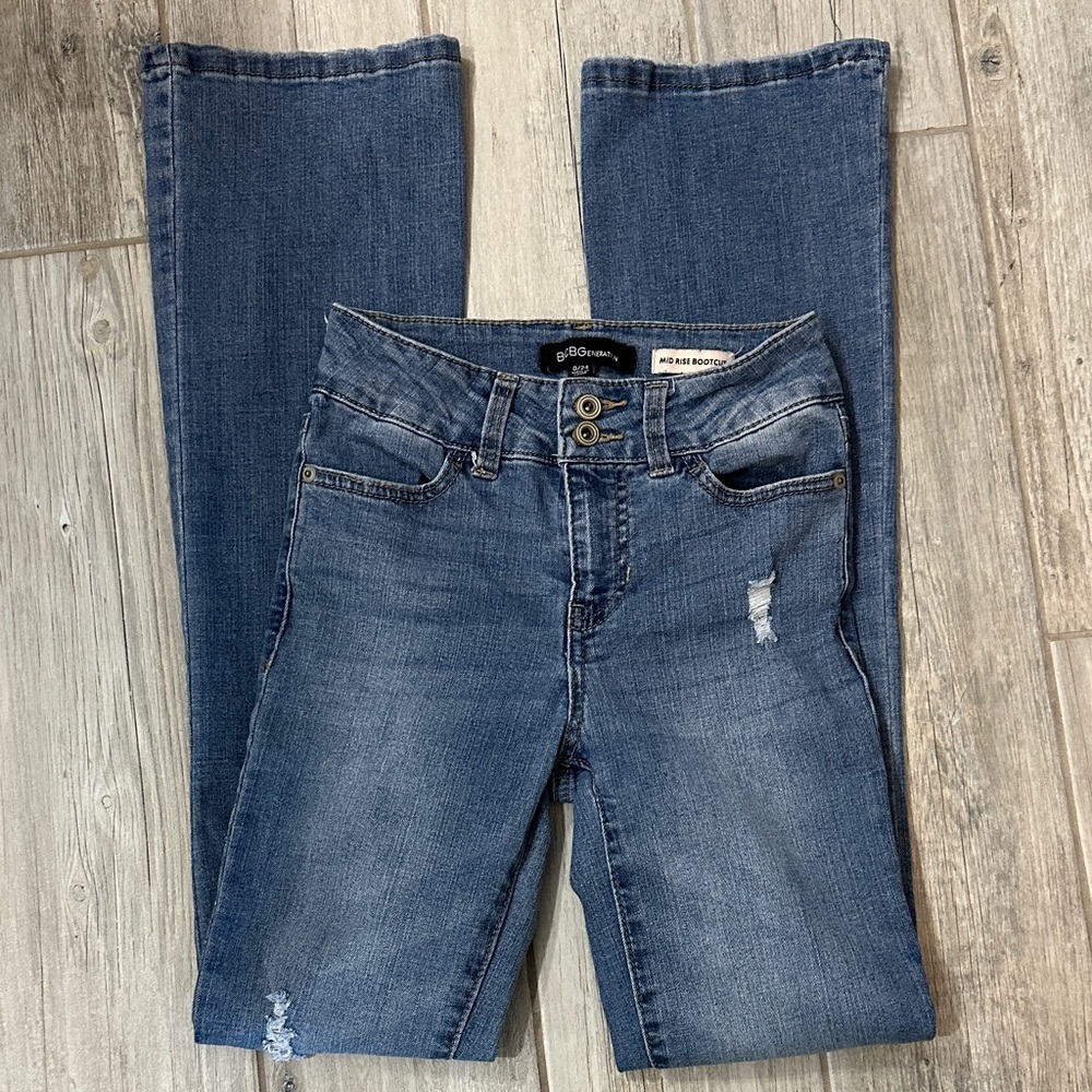 BCBGeneration Women's Boot Cut Jeans - Classic Blue